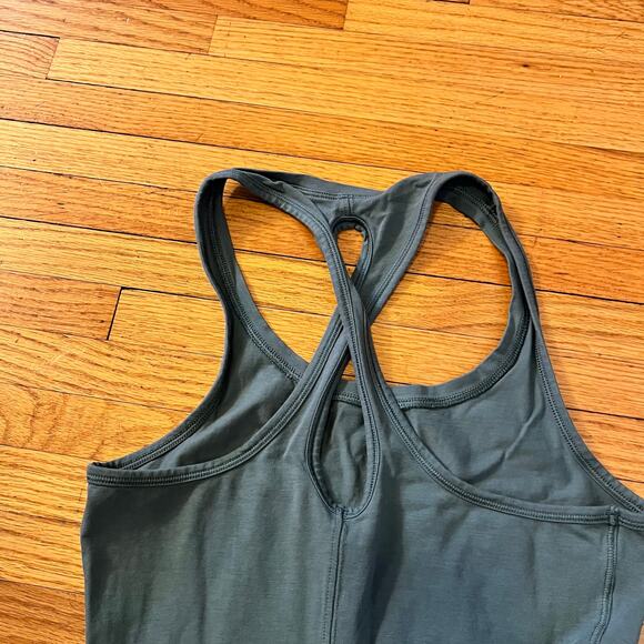 Lululemon Dress Womens Snall 6 ? Restore & Revitalize Maxi Active Slits Green - Picture 5 of 9
